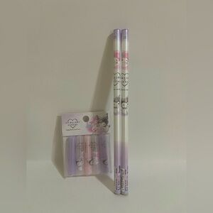 My Melody and Kuromi Pencil and Pencil Caps